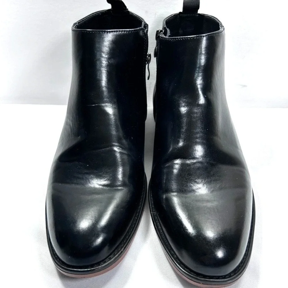 New York & Company‎ Men's David Chelsea Boots Almond Toe Black US 12